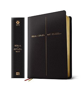Livro Bíblia de Estudo:  Nova Versão Transformadora (capa Preta) - Editora Mundo Cristão