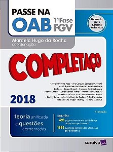 Livro - Passe Na Oab 1 Fase Fgv - Completaco - Rocha