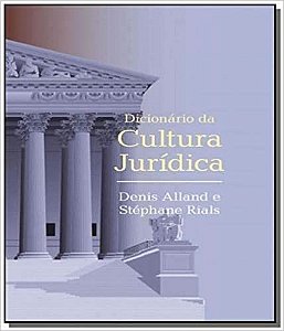 Livro Dicionario da Cultura Jurídica - Alland - Wmf Martins