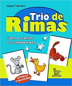 Livro Trio de Rimas - Juntes as Cartas Que Formam Rimas - Fedmann