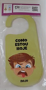 Livro Como Estou Hoje - Aviso De Porta Menino -