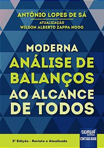 Livro Moderna Análise de Balanços ao Alcance de Todos - Sá - Juruá