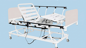 Cama Hospitalar Elétrica 3 Movimentos com grade basculante