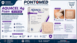 Aquacel® Ag Foam 10 × 10 cm
