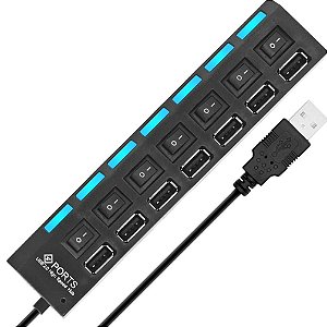 Hub 2.0 Com 7 Portas - Carregador Adaptador