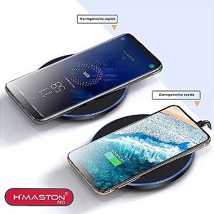 Carregador por Indução S/ Fio Wireless Turbo
