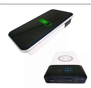 Carregador Power Bank Portátil Indução 10000mah Sem Fio