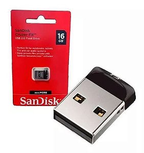 Pendrive Sandisk Cruzer Fit 16gb Original 2.0 Preto