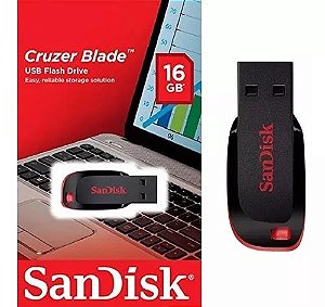 Pen Drive 16 gb Cruzer Blade Usb 2.0 Sandisk