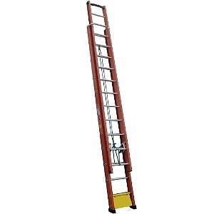 Escada de Fibra Degrau Vazado Extensível 4,2 X 7,2m