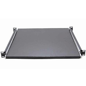 Bandeja Móvel Padrão Rack 19" 1u X 500mm Preta Gforce