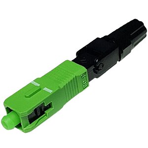 Conector Óptico Rápido Sc/apc Verde Monomodo Transcend