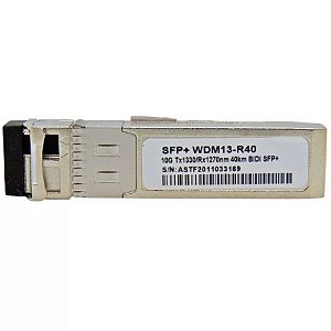 Módulo Sfp+ Tx1330-rx1270nm Mono 10g Lc 40km Branco Wdm13-r40