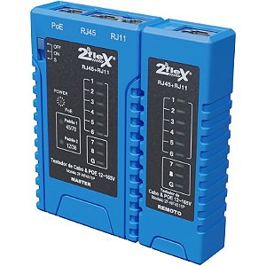 Testador de Cabos Rj45/11 com Poe 2flex