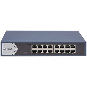 Switch 16 Portas Giga Ds-3e0516-e(B) Hikvision