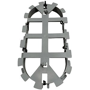 Reserva Técnica Plástica Oval Optiloop 700x300 Cinza Mtf