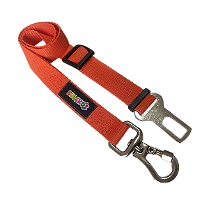 Cinto de Segurança Pet Colorido Luleko - Laranja