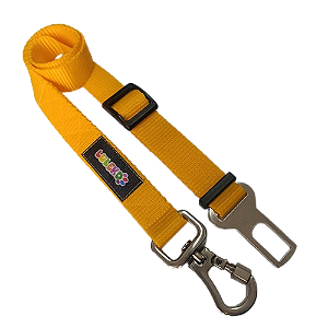 Cinto de Segurança Pet Colorido Luleko - Amarelo