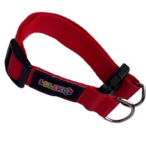 Coleira Básica Luleko - Vermelha