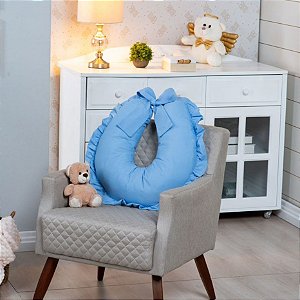 Almohada de lactancia para gemelos Monzillo Baby e Kids Almofada de  Amamentação - pompom - travesseiro para amamentar - almofada de bebê -  almofada gestante - luxo color losango marinho