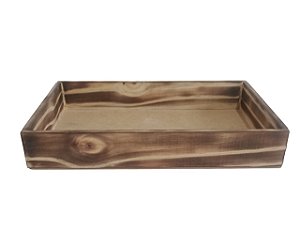 BANDEJA EM PINUS QUEIMADO SHOU SUGI BAN
