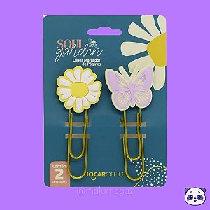 Clips JOCAR OFFICE Soul Garden Margarida com 2 Unidades