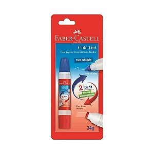 Cola Gel FABER CASTELL 34gr com 2 Bicos