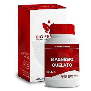 Magnésio Quelato 200mg - Biopharmus
