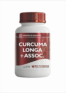 Curcuma Longa 100mg + Colageno Tipo II 40mg + Garra Do Diabo 100mg - Biopharmus