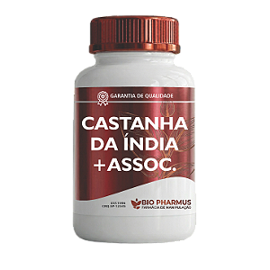 Castanha da índia 120mg + Rutina 100mg + Ginkgo Biloba 40mg - Bio Pharmus
