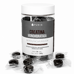 Creatina Monohidratada 3g em gomas- Puris - 30 gomas