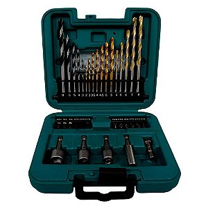 Kit De Bits E Brocas Com 34 Peças Makita