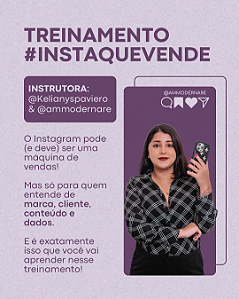 Treinamento/Curso Prático Instagram que Vende