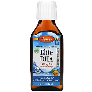 Carlson Labs Elite DHA 2270 mg, Natural Orange Flavor - 3.3 fl. oz (100 ml)