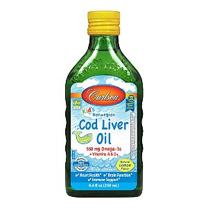 Óleo de fígado de bacalhau infantil (Kid's Cod Liver Oil) - Carlson Lab - 250 ML