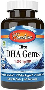 Carlson Elite Dha Gems - 60 Cápsulas de gel