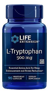 L-Triptofano (L-Tryptophan). 500 mg, 90 cápsulas vegetarianas