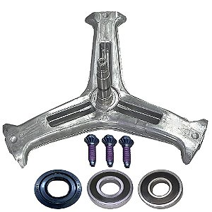 Kit Eixo Tripé Lava e Seca compatível LG MWH62021601