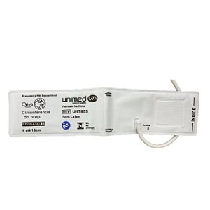 BRAÇADEIRA NEONATAL DESCARTAVEL 1 VIA - CONECTOR PHILIPS - TAMANHO 5 - 8-15 CM - UNIMED