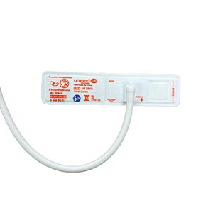 BRAÇADEIRA NEONATAL DESCARTAVEL 1 VIA - CONECTOR UNIVERSAL - TAMANHO 1 - 3-6 CM - UNIMED