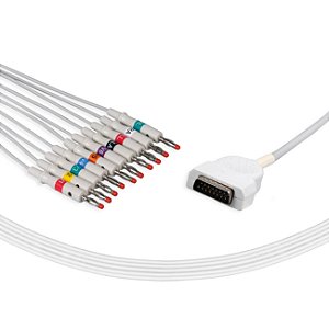 CABO DE ECG 10 VIAS - TIPO BANANA - GE MARQUETTE  - BY