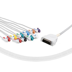 CABO DE ECG 10 VIAS - TIPO GARRA - GE MARQUETTE  - BY