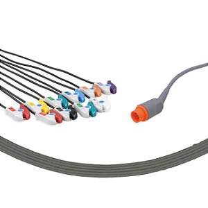 CABO DE ECG 10 VIAS - TIPO GARRA DIXTAL EP-12 - UNIMED