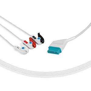 CABO DE ECG 3 VIAS - TIPO GARRA NIHON KOHDEN - BY