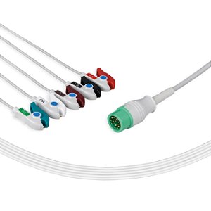 CABO DE ECG 5 VIAS - TIPO GARRA COMEN/PROLIFE LINHA C - UNIMED