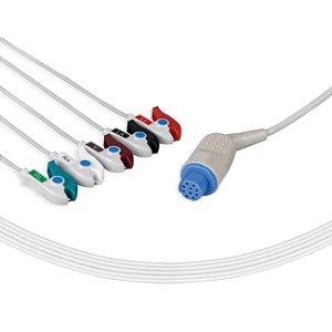 CABO DE ECG 5 VIAS - TIPO GARRA DATEX OHMEDA - BY