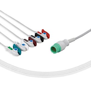 CABO DE ECG 5 VIAS - TIPO GARRA MINDRAY IMEC/UMEC/ALFAMED/EDAN - BY