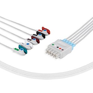 KIT RABICHO DE ECG 5 VIAS - TIPO GARRA  - GE MARQUETTE  - UNIMED