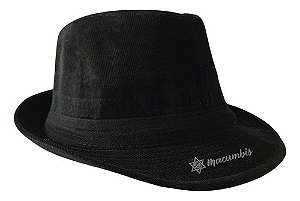 Chapéu Zé Pilintra Malandro Aveludado Preto