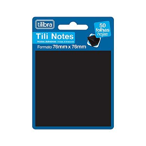 Bloco Adesivo Preto Tili Notes